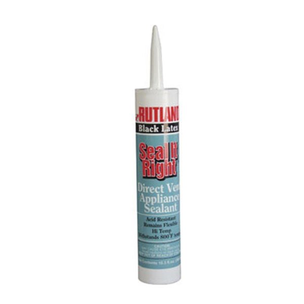 Rutland Seal it Right Flexible 800°F Latex Sealant - 10.3 oz Cartridge Black RU451514